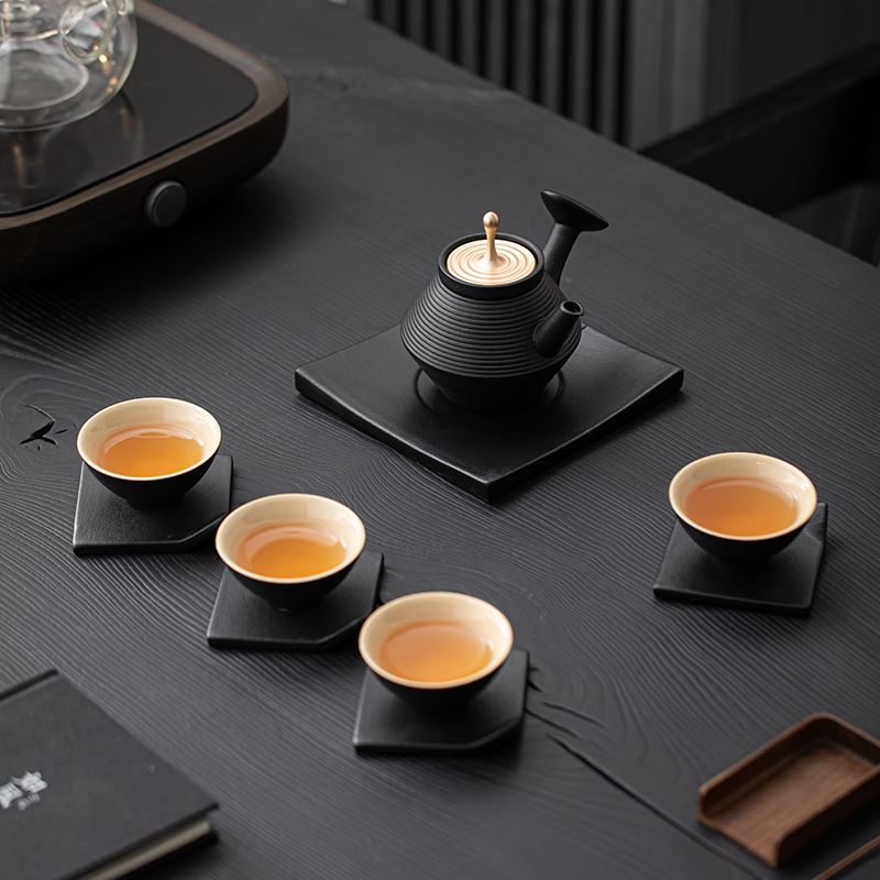 知者觉器-赚赚壶茶具套装陶瓷粗陶商务发财伴手礼定制礼品中秋节