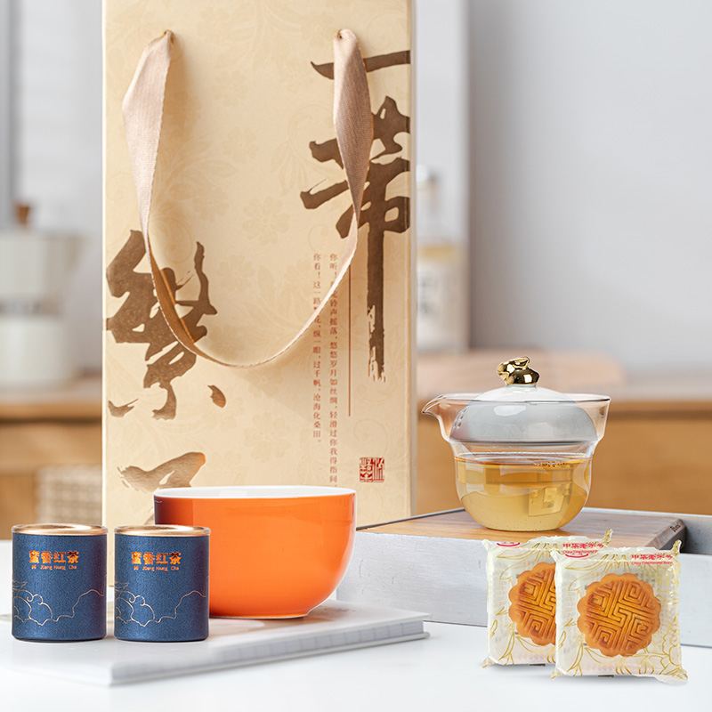 沏一杯茶中秋礼品一带繁花-归Z款茶具礼盒套装